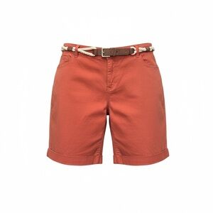 Gloria Vanderbilt NWT Bermuda shorts with belt in summer clay Joslyn , 20W